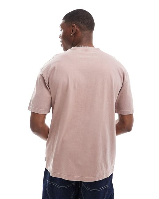 Hollister Brown Heavyweight Boxy Fit T-shirt for men
