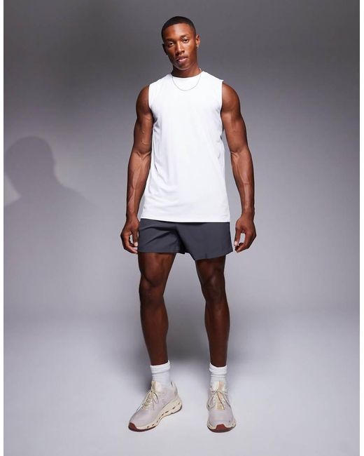 4505 White Icon Quick Dry Mesh Training Tank 2 Pack for men