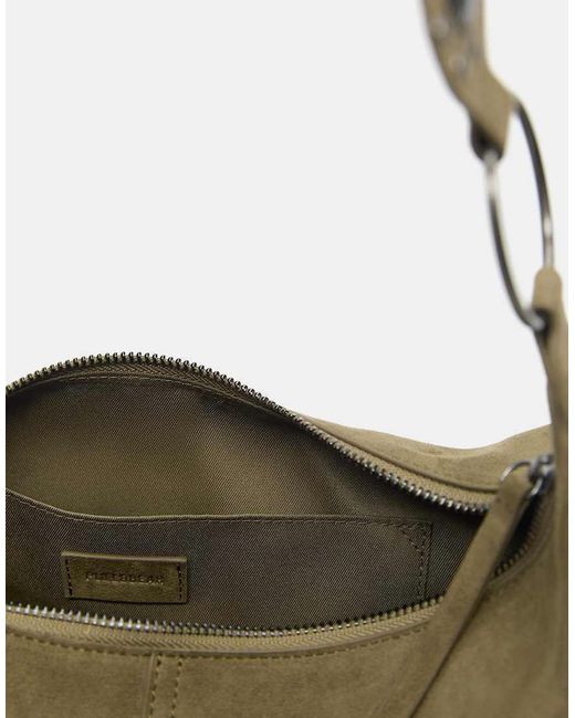 Pull&Bear White Studded Shoulder Bag