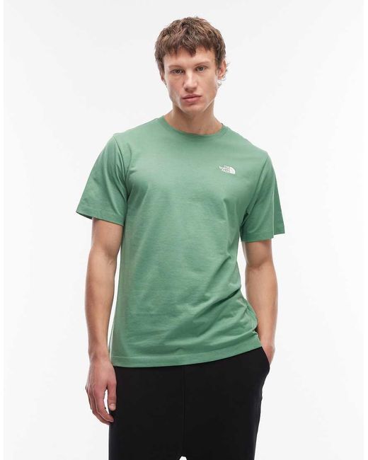 The North Face Green Evolution Simple Dome Logo T-shirt for men