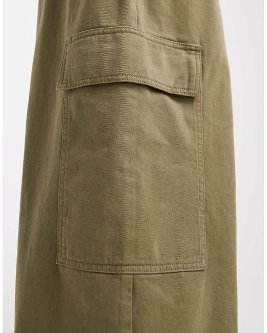 ASOS Green Utility Washed Cargo Pants