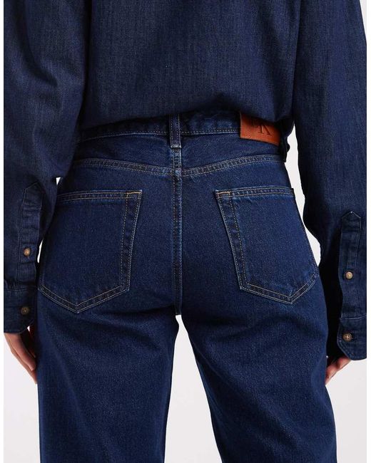 Calvin Klein Blue Signature 90S Straight Jeans