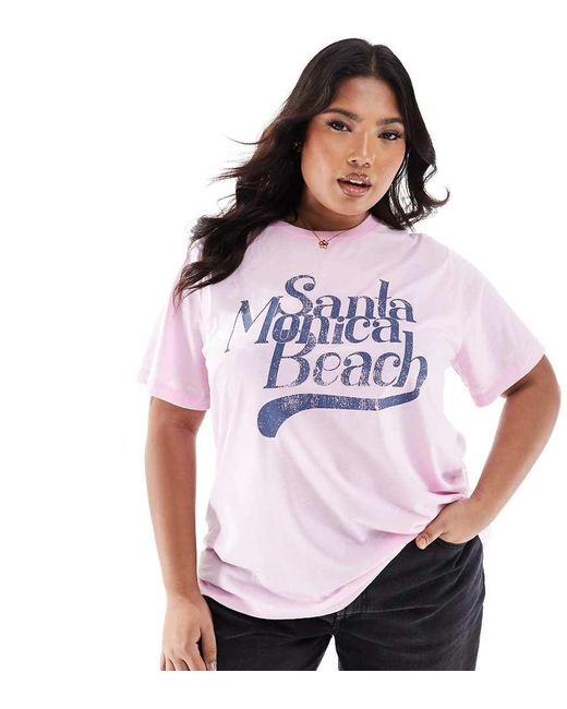 ASOS Purple Asos Design Curve Regular Fit T-shirt