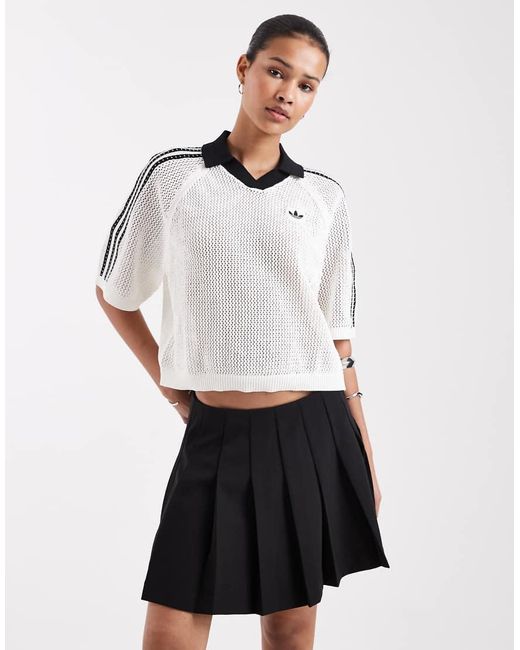 JJXX White Pleated Mini Skirt