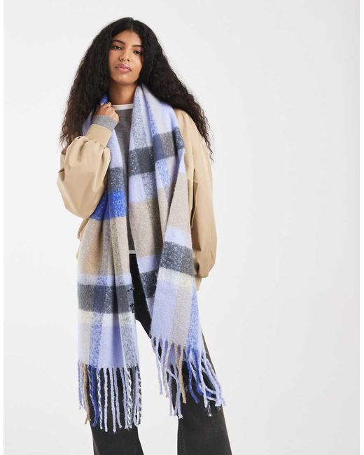 Pieces White Super Soft Tassel Scarf