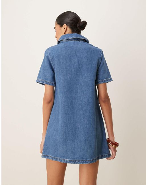 ASOS Blue – mini-jeanskleid