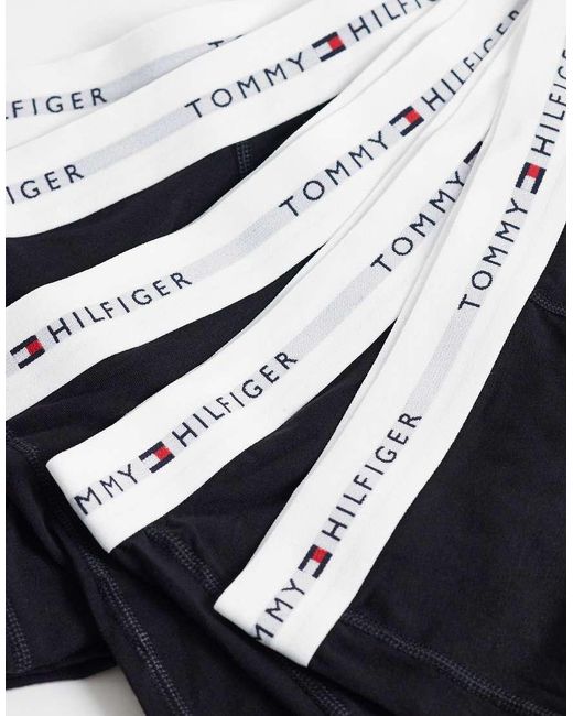Tommy Hilfiger Blue Signature Cotton Essentials 5 Pack Trunks for men