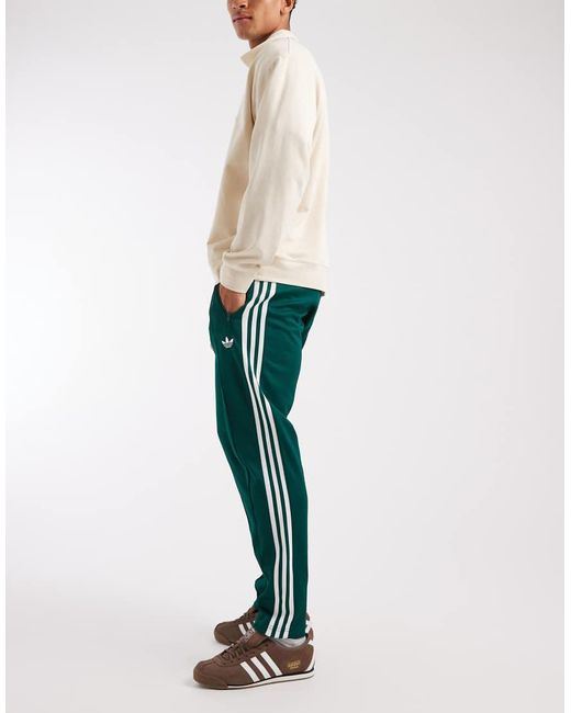 Adidas Originals Green Classic Track Pants for men