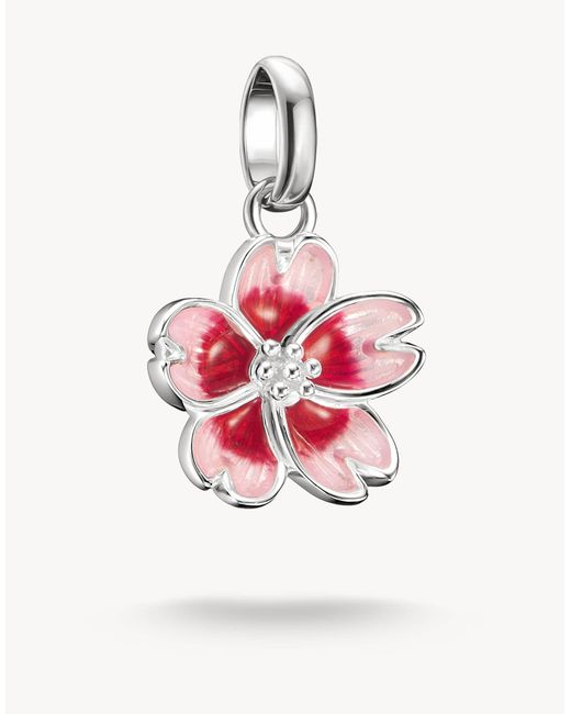 Pendentif charm fleur Thomas Sabo en coloris White