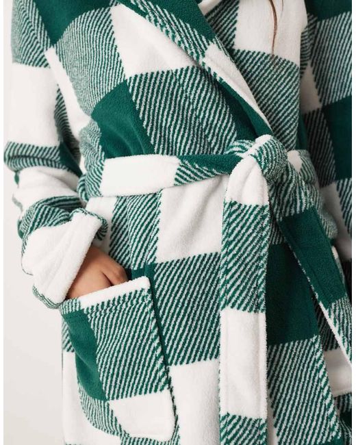 ASOS Green Microfleece Mini Robe