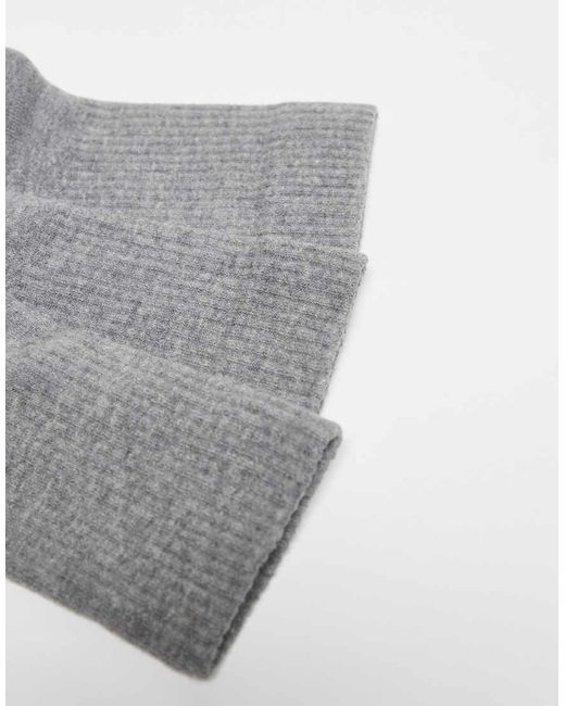 4505 Gray Icon 2 Pack Non Slip Grip Pilates Crew Socks