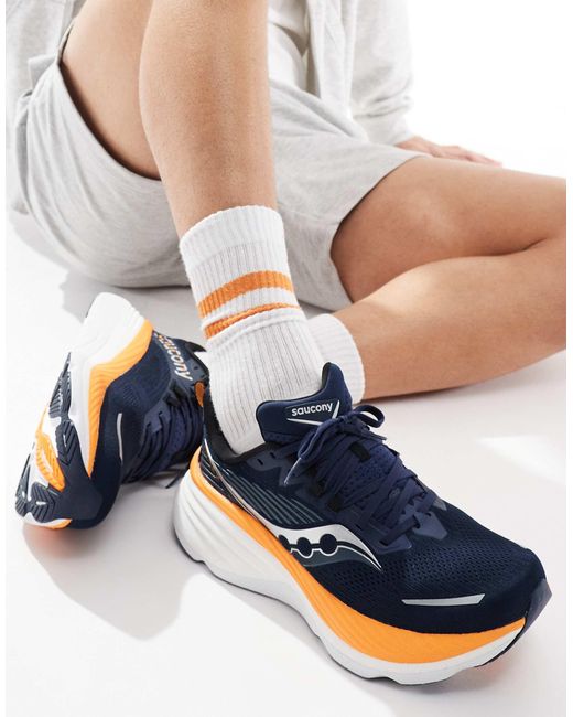 Saucony Blue Hurricane 24 Running Trainers for men