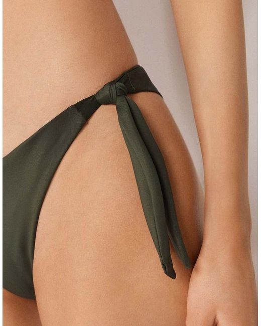 Calzedonia Black Premium Sculpt Tie Bikini Bottoms