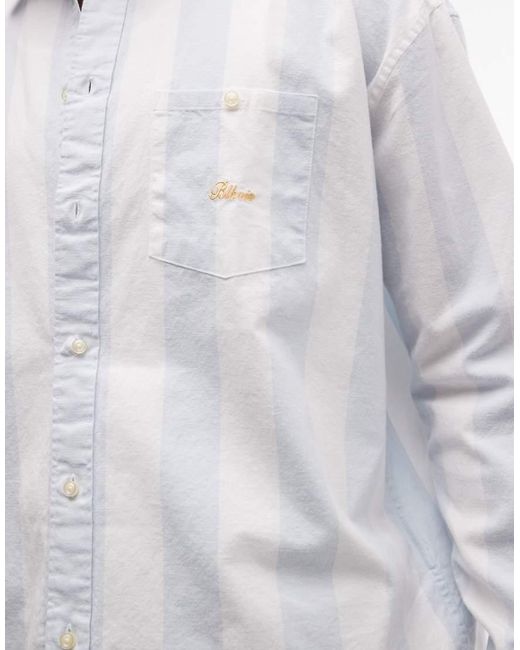 BLKVIS White Script Heavy Stripe Shirt for men