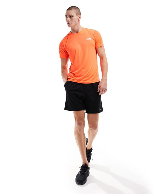 Training reaxion redbox - t-shirt avec imprimé au dos The North Face pour homme en coloris Orange