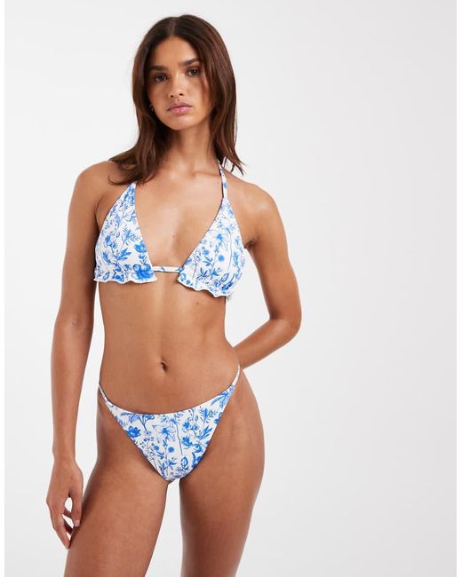 Vero Moda Brown High Waisted Bikini Bottoms