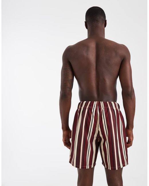 ASOS Brown Swim Shorts for men