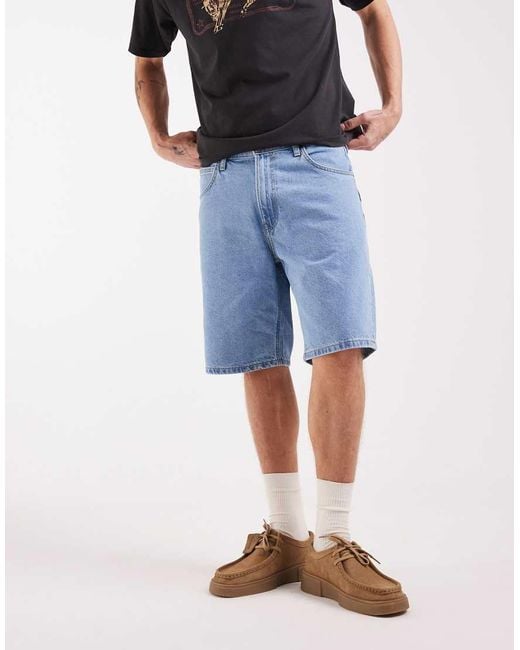 Lee Jeans Blue Denim Jorts for men
