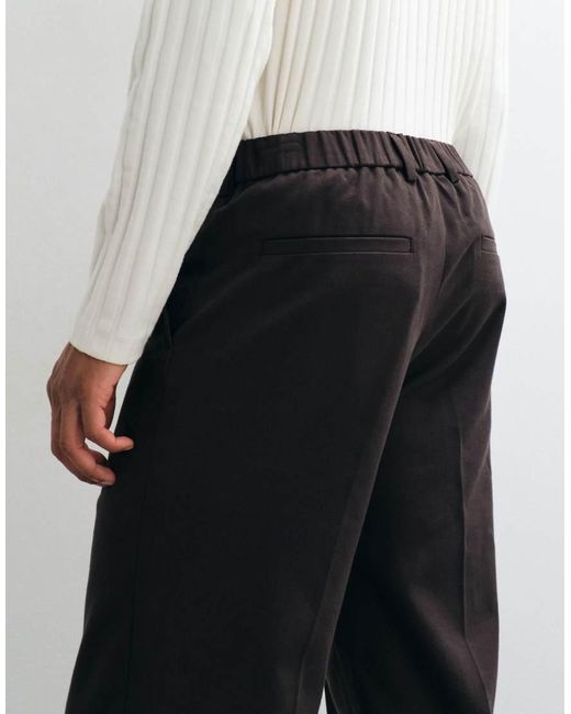 ARKET Black Pue Cotton Pintuck Trouser for men