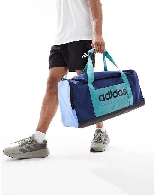 Adidas Originals Blue Adidas Training Medium Duffle Bag