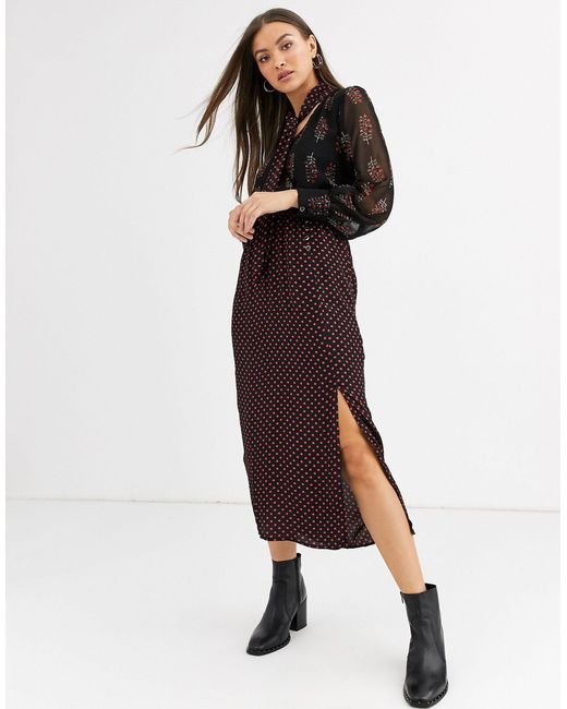 blouse midi dress