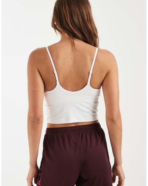 Nike White One Dri-fit Bra Tank Top