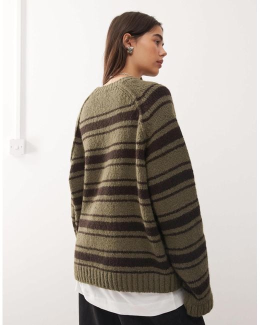 Weekday Brown Oversized Jumper