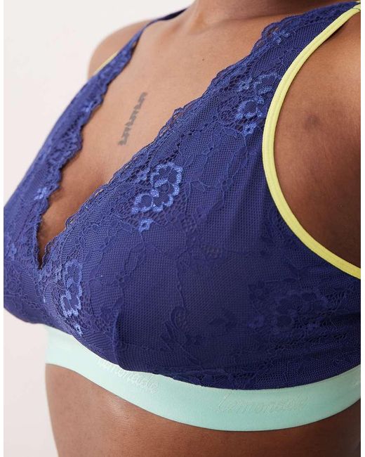Lemonade Dolls Blue Fuller Bust Trilogy Lace Bralette