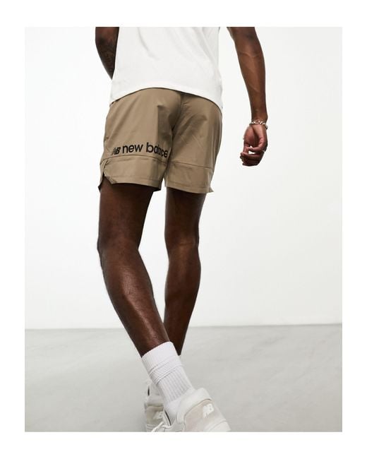 New Balance Brown Tenancy Shorts for men