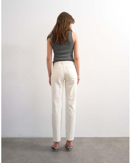 TOPSHOP Multicolor Runway Mid Rise Straight Jean