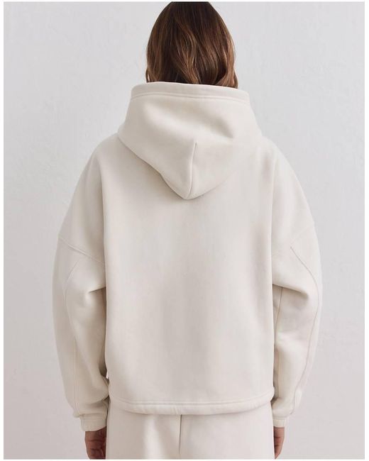 Aim'n Natural Cream Varsity Sweat Zip Hood