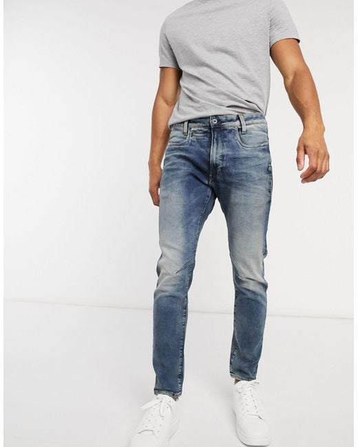 G-Star RAW D-staq 3d Slim Fit Jeans in Blue for Men | Lyst Australia