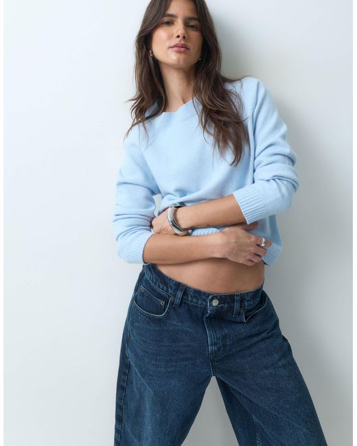 Pull ras ASOS en coloris Blue