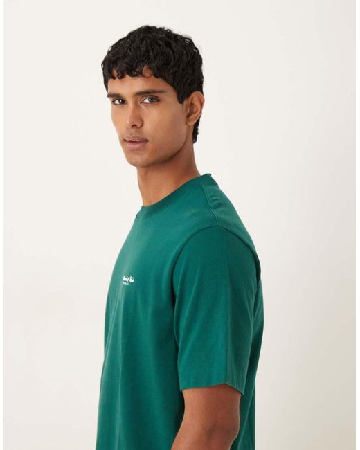 Camiseta De Manga Corta Con Logo En El Pecho Premium De Abercrombie & Fitch de hombre de color Green