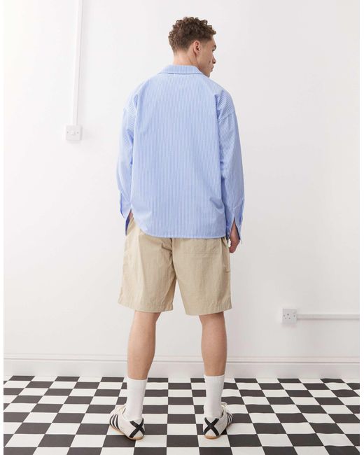 Deus Ex Machina White Remi Parachute Shorts for men