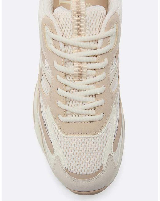 Stradivarius White Platform Trainers