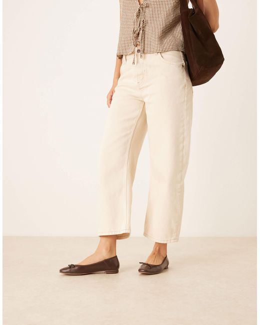 ASOS Natural – lullaby – ballerinas