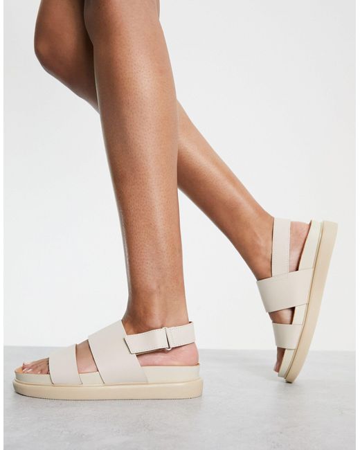 Vagabond Shoemakers Erin Flat Sandals in White | Lyst