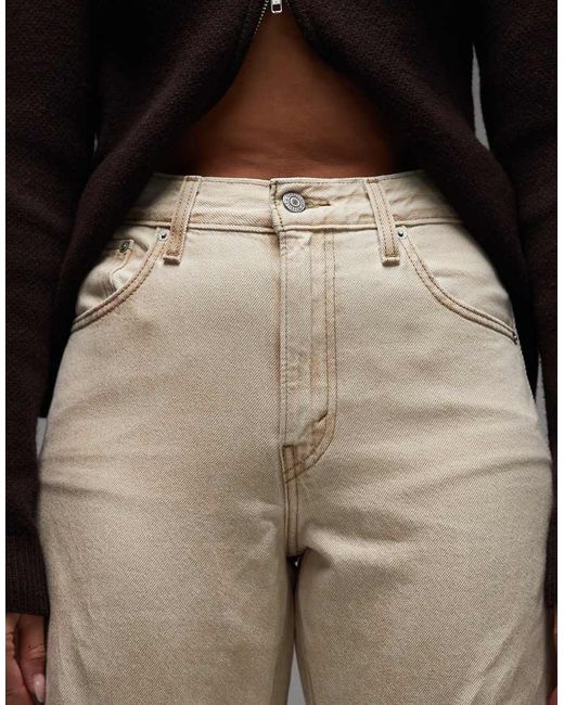 Vaqueros Color Crudo De Corte Barrel Con Tira Regulable De -Blanco Levi's de color White