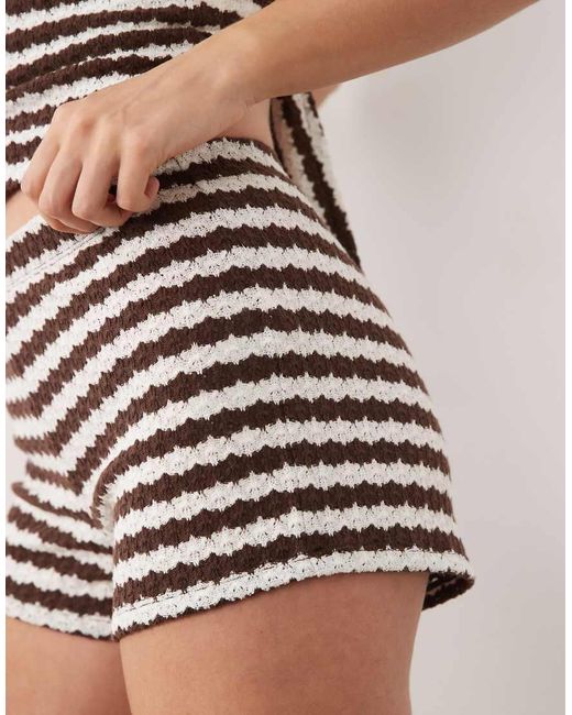 Gina Tricot Black Co-ord Crochet Mini Shorts