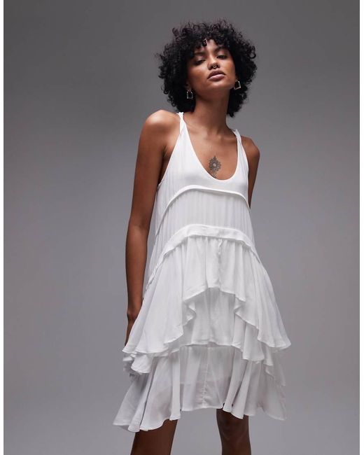 AllSaints Gray Cavarly Mini Dress
