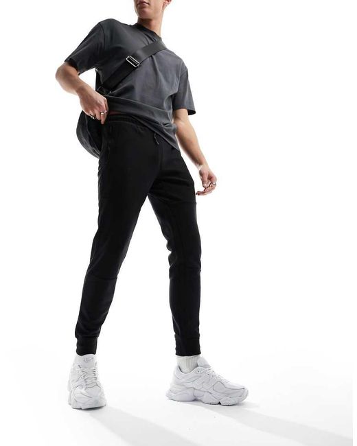 Jack & Jones Black Tech jogger for men