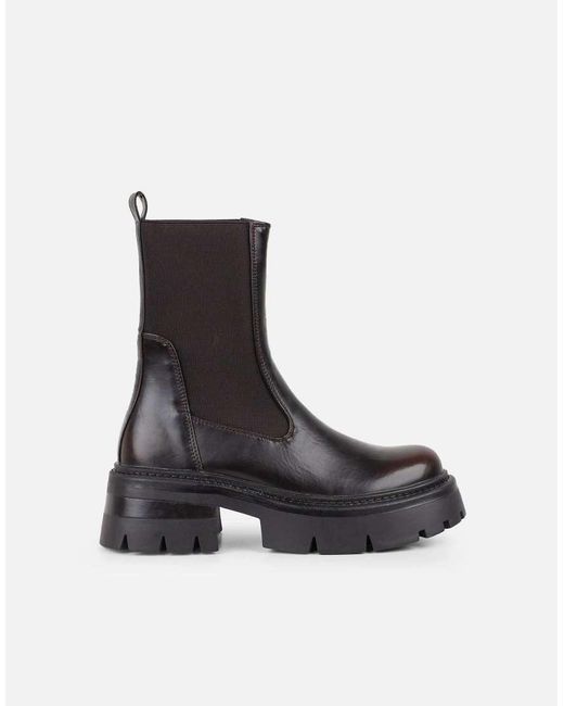 SIMMI White Perez Sock Chunky Ankle Boots