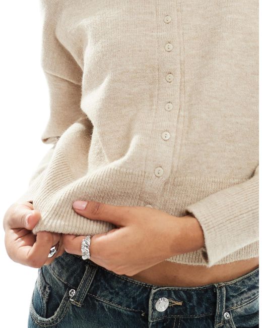 Daisy Street Natural – taillierte strickjacke