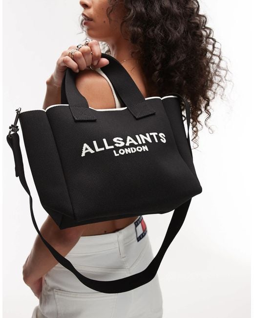AllSaints Black – izzy – kleine tragetasche