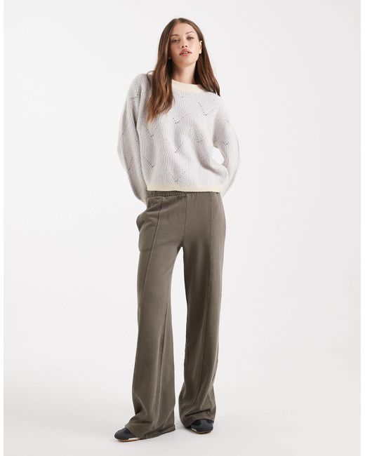 Pieces White – strickpullover