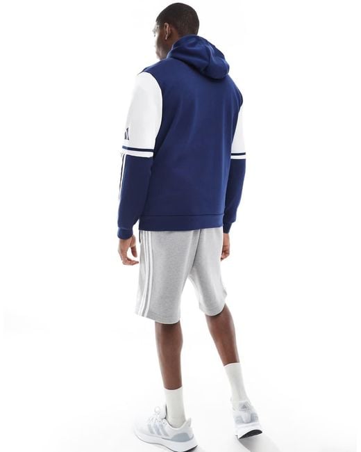 Adidas Originals Blue Adidas Football Squadra 25 Sweat Hoodie for men