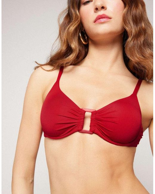 Tezenis Red Timeless Look Bikini Top