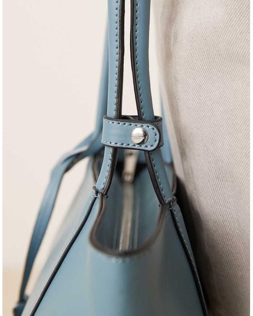 ASOS Blue Elongated Shoulder Bag With Seam Detail