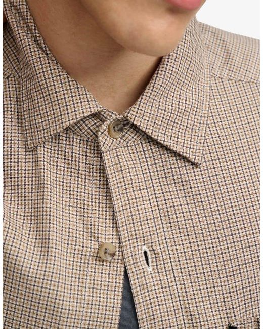 Bench x Superdry & Co Blue Skater Check Short Sleeves Shirt for men
